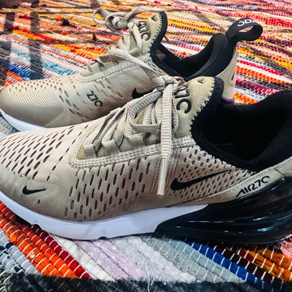 Nike Air Max 270 Beige and Black Sneakers - Picture 4 of 4